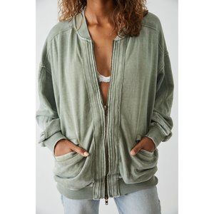 FREE PEOPLE Robby Bomber / Washed Army